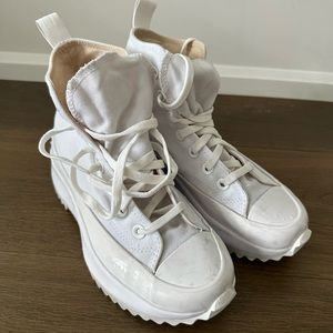 White Converse High Tops